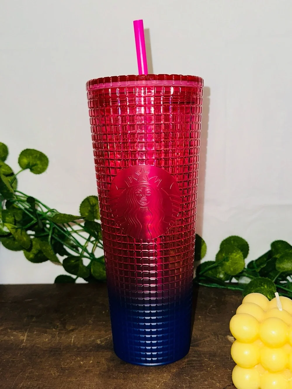 Starbucks Pink Purple Ombré Tumbler Cup